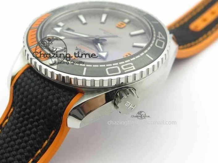 0411 UrbanStyle Planet Ocean 2016 43.5mm SS OM 1:1 Best Edition Gray Dial On Black Nylon Strap A 8168